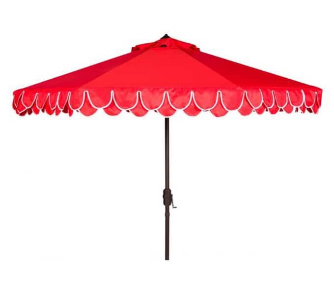 Elegant Valance Round Umbrella
