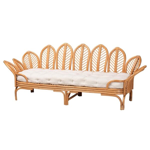 Bali Bohemian Light Honey Rattan Daybed
