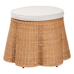 Palm Round Ottoman